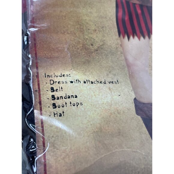 High Seas Buccaneer Costume Size Medium Pirate Large Pirate Outfit Halloween NEW - Picture 3 of 8